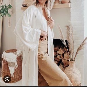 Ozma of California Herringbone Robe Jacket